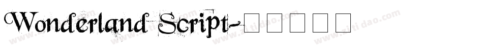 Wonderland Script字体转换